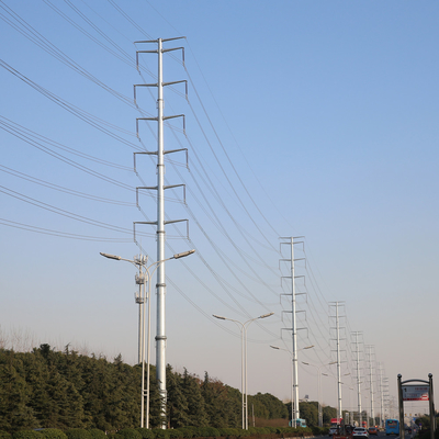 la inmersión caliente galvanizó el polo de acero tubular eléctrico octagonal del polo de utilidad del metal del polo