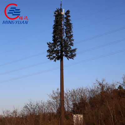 Torre de antena sumergida caliente del árbol 180km/H, torre de la célula del árbol de pino de la falsificación de Q235b