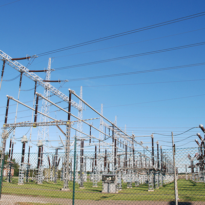 Transmisión ferroviaria de la torre de la estructura del pórtico de la subestación del ángulo 220kv