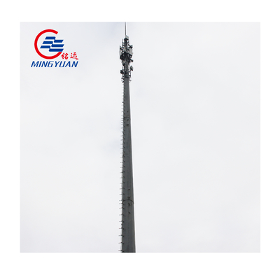 La torre galvanizada de Wifi de la antena de la inmersión caliente de la inmersión caliente afiló a poste tubular de acero estampado