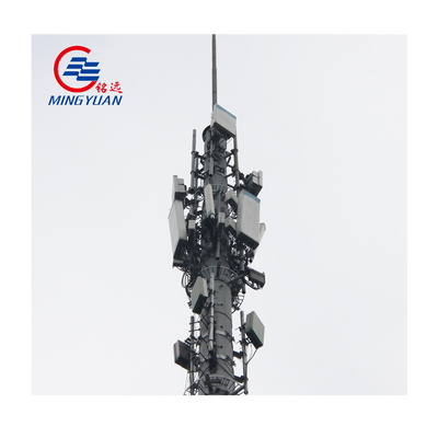La torre galvanizada de Wifi de la antena de la inmersión caliente de la inmersión caliente afiló a poste tubular de acero estampado