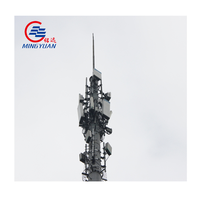 La torre galvanizada de Wifi de la antena de la inmersión caliente de la inmersión caliente afiló a poste tubular de acero estampado