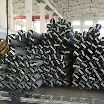 la inmersión caliente galvanizó el polo de acero tubular eléctrico octagonal del polo de utilidad del metal del polo