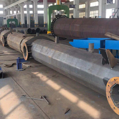 110kv galvanizó a poste eléctrico de alto voltaje Hexadecagon los 9m para uso general