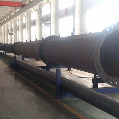 110kv galvanizó a poste eléctrico de alto voltaje Hexadecagon los 9m para uso general