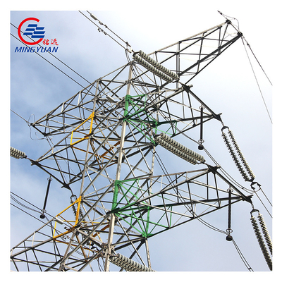 Equipo de línea de transmisión de energía galvanizado por inmersión en caliente Torre de transmisión eléctrica Torre de rejilla de acero