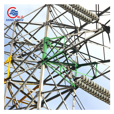 Equipo de línea de transmisión de energía galvanizado por inmersión en caliente Torre de transmisión eléctrica Torre de rejilla de acero