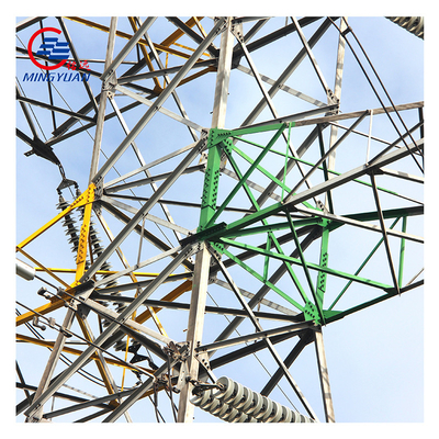 Equipo de línea de transmisión de energía galvanizado por inmersión en caliente Torre de transmisión eléctrica Torre de rejilla de acero