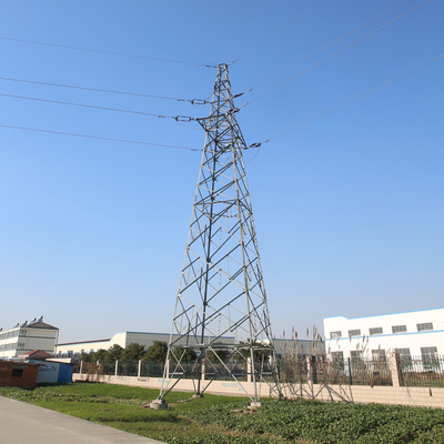 La torre eléctrica 10kV-500kV de la transmisión de la inmersión caliente galvanizó