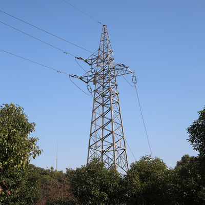 La torre eléctrica 10kV-500kV de la transmisión de la inmersión caliente galvanizó