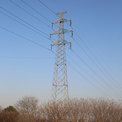 Línea de transmisión galvanizada ángulo 220kv torres, torre eléctrica de alto voltaje 10m