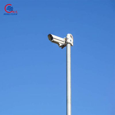 Poste galvanizado de la inmersión caliente los 4M los 6M Security Camera Light de poste del acero del CCTV