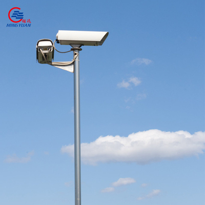 Poste galvanizado de la inmersión caliente los 4M los 6M Security Camera Light de poste del acero del CCTV