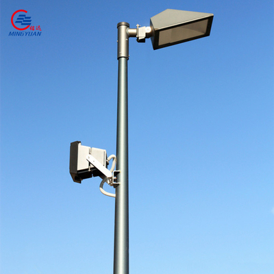 Poste galvanizado de la inmersión caliente los 4M los 6M Security Camera Light de poste del acero del CCTV