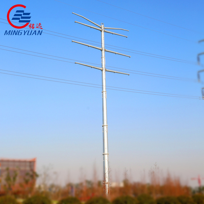 torre monopolar sumergida caliente para uso general de acero de la transmisión de 10kv A572 poste