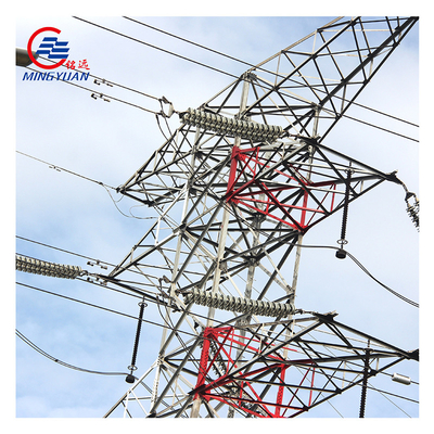 Torre de transmisión de energía eléctrica de alto voltaje galvanizada Q345 ASTM A123