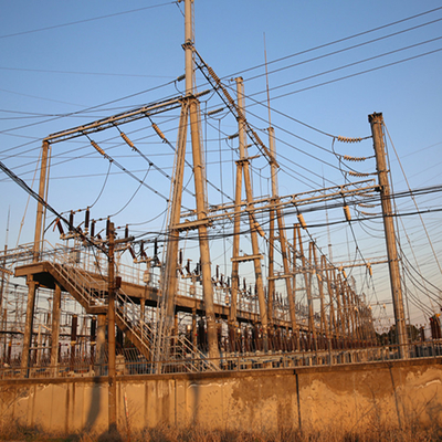 Apoyo del ferrocarril de la transmisión de la línea eléctrica de la estructura del pórtico de la subestación de la electricidad