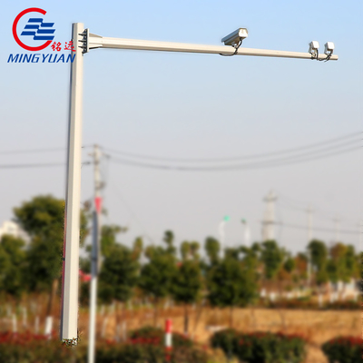 Extensión solar galvanizada en forma de L afilada Q460 del montaje de la cámara del CCTV poste