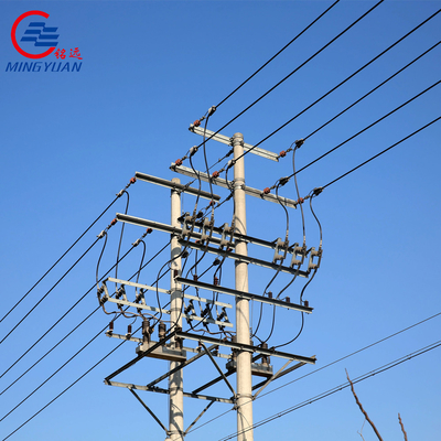 Alta tensión Q460 de la transmisión del poder 550kV del ángulo eléctrico de arriba de alto voltaje del enrejado