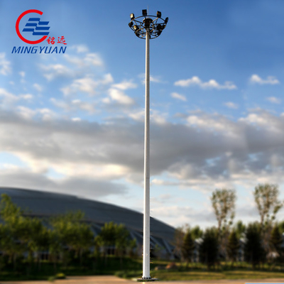 acero solar al aire libre ligero de poste LED los 40m del alto palo de los 30m para el estadio y el cuadrado Q235b