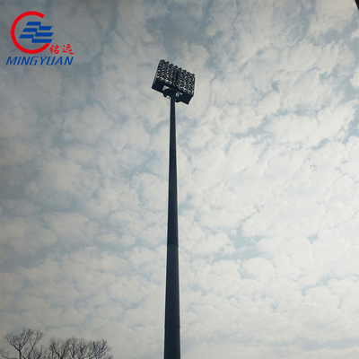 acero solar al aire libre ligero de poste LED los 40m del alto palo de los 30m para el estadio y el cuadrado Q235b
