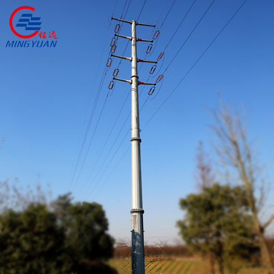 Las líneas de transmisión de alto voltaje de Electric Power Q355B galvanizaron el enrejado de acero poste