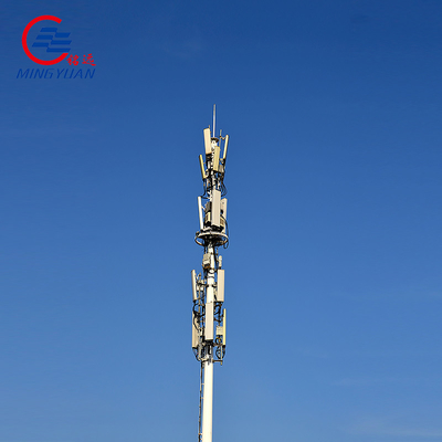 GR65 SS400 galvanizó el ángulo de acero de la telecomunicación se eleva tubular poligonal octagonal