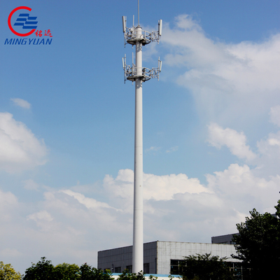 GR65 SS400 galvanizó el ángulo de acero de la telecomunicación se eleva tubular poligonal octagonal
