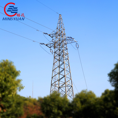 Poste de acero eléctrico monopolo autoportante de torre de celosía galvanizada