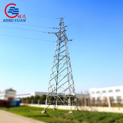 Poste de acero eléctrico monopolo autoportante de torre de celosía galvanizada