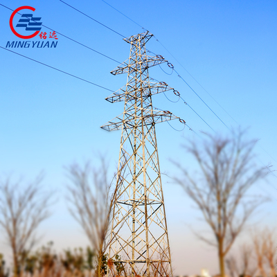 Poste de acero eléctrico monopolo autoportante de torre de celosía galvanizada