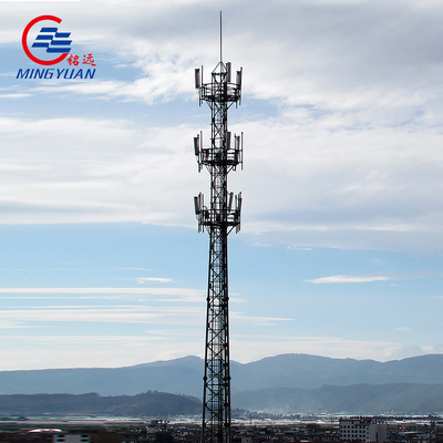 Monopolio de acero galvanizado torre de telecomunicaciones postes de telecomunicaciones móvil wifi 100 Ft