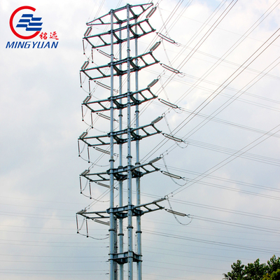 Torre de doble circuito de alta tensión 66 Kv Voltado