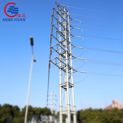 Torre de transmisión eléctrica de acero octogonal de autoapoyo