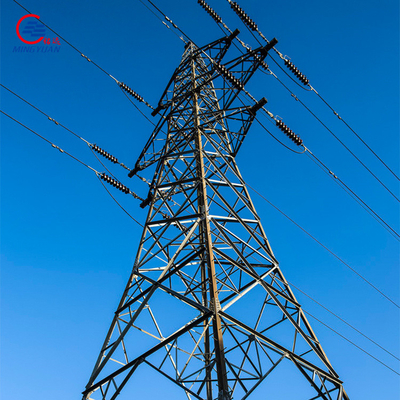 Torre eléctrica el 10-100m de la transmisión del enrejado autosuficiente